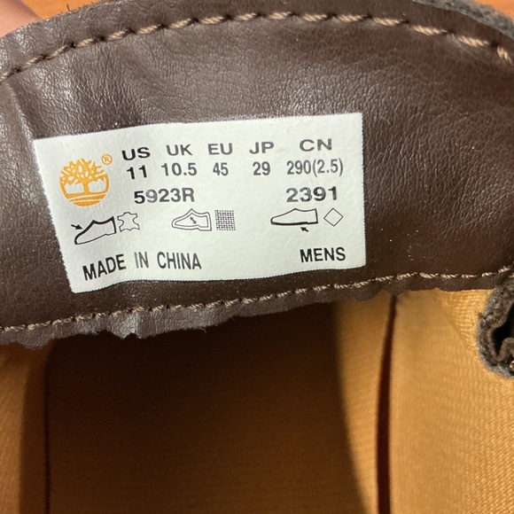 Timberland Men Earthkeepers Chocolate Leather Casual Walking Chukka Boot Size 11 - Picture 12 of 12